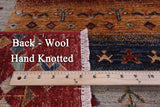 Tribal Persian Gabbeh Hand Knotted Wool Rug - 5' 4" X 7' 9" - Golden Nile