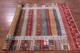 Tribal Persian Gabbeh Hand Knotted Wool Rug - 5' 4" X 7' 9" - Golden Nile