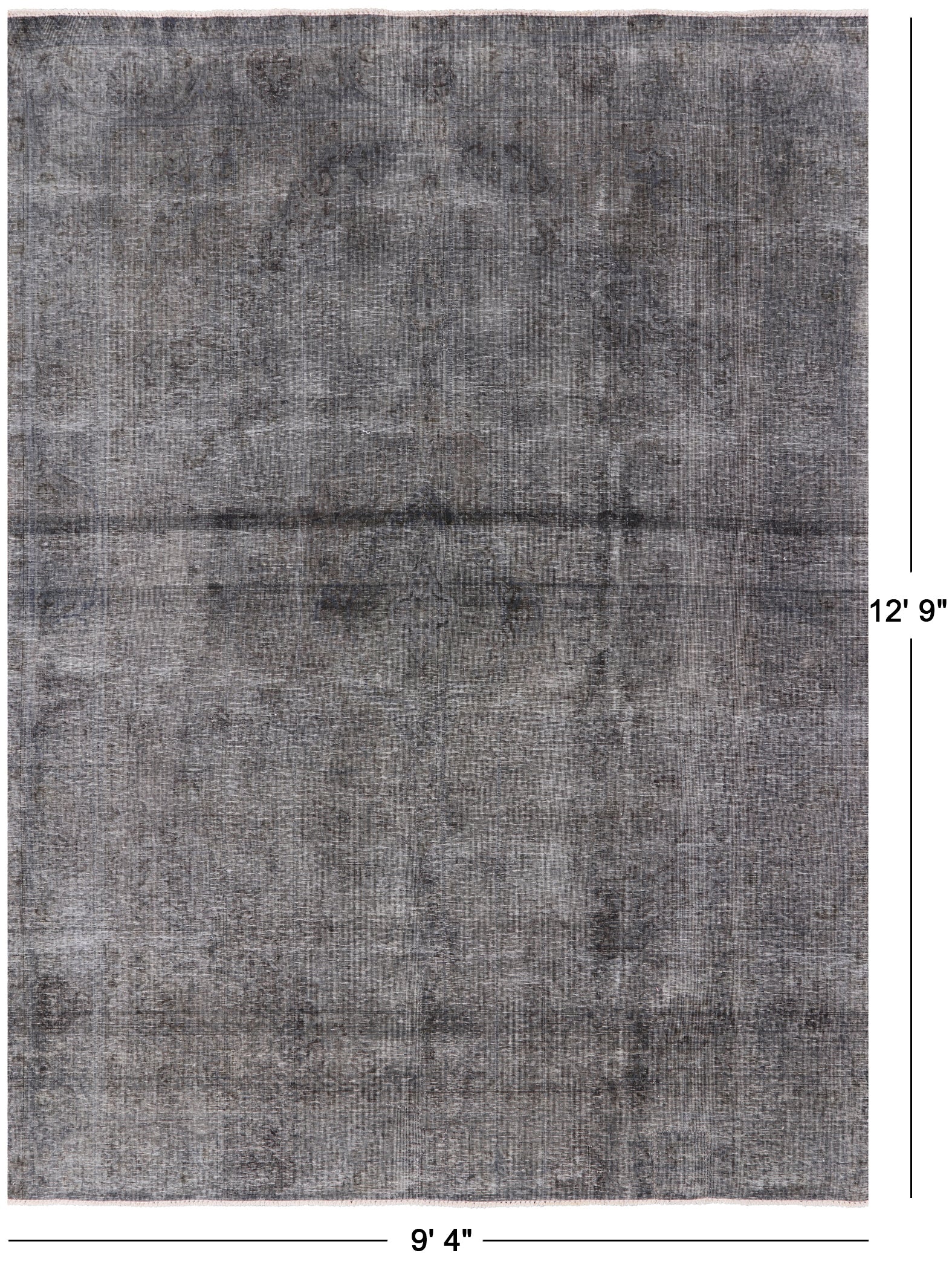 Persian Overdyed Hand Knotted Area Rug - 9' 4" X 12' 9" - Golden Nile