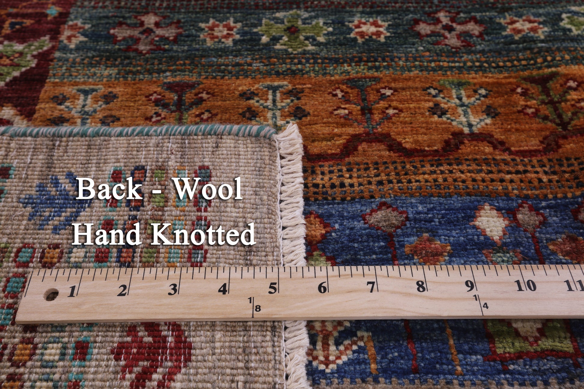 Tribal Persian Gabbeh Hand Knotted Wool Rug - 4' 11" X 6' 10" - Golden Nile