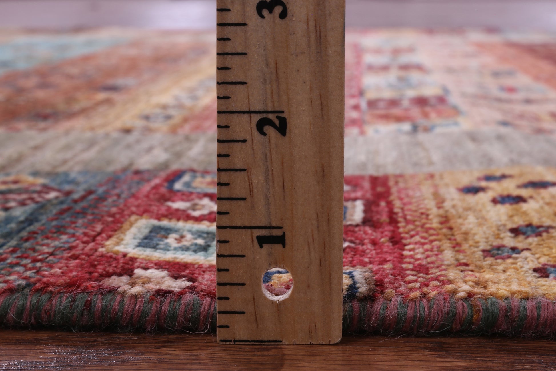 Tribal Persian Gabbeh Hand Knotted Wool Rug - 4' 0" X 6' 4" - Golden Nile