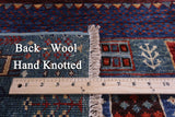 Green Tribal Persian Gabbeh Handmade Wool Rug - 2' 8" X 4' 0" - Golden Nile