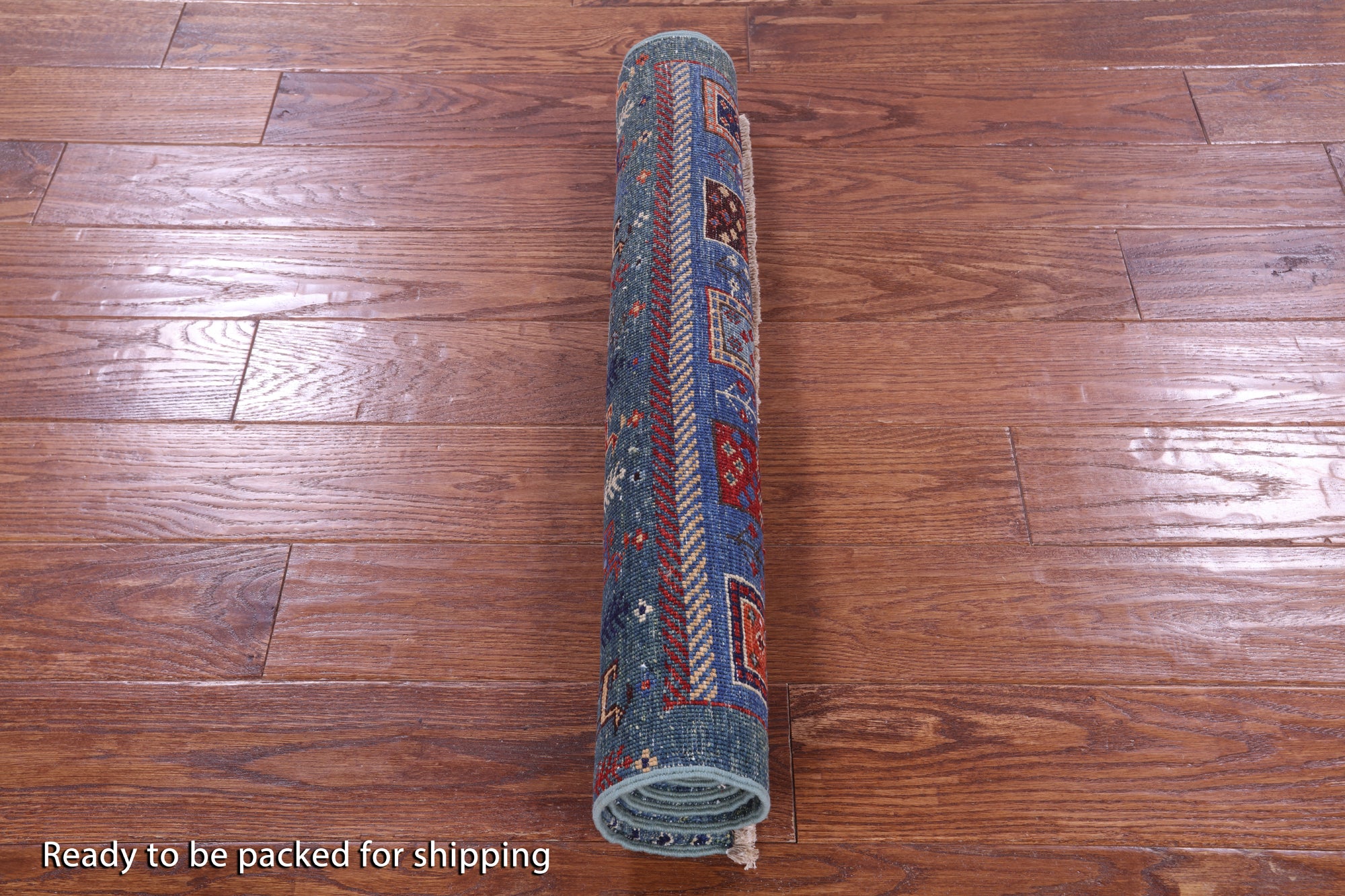 Green Tribal Persian Gabbeh Handmade Wool Rug - 2' 8" X 4' 0" - Golden Nile