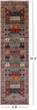 Tribal Persian Gabbeh Hand Knotted Wool Runner Rug - 2' 8" X 10' 2" - Golden Nile