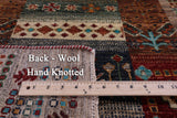 Tribal Persian Gabbeh Hand Knotted Wool Runner Rug - 2' 8" X 10' 2" - Golden Nile