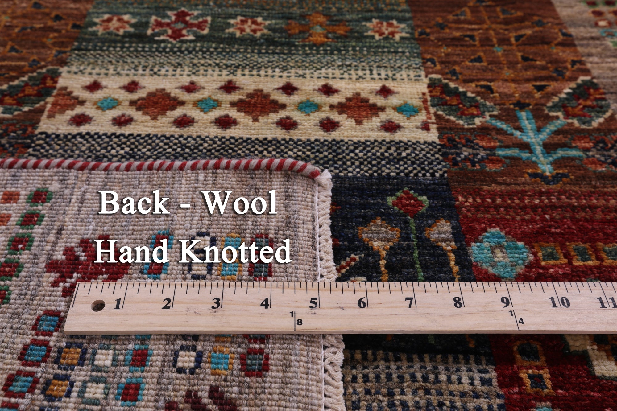 Tribal Persian Gabbeh Hand Knotted Wool Runner Rug - 2' 8" X 10' 2" - Golden Nile