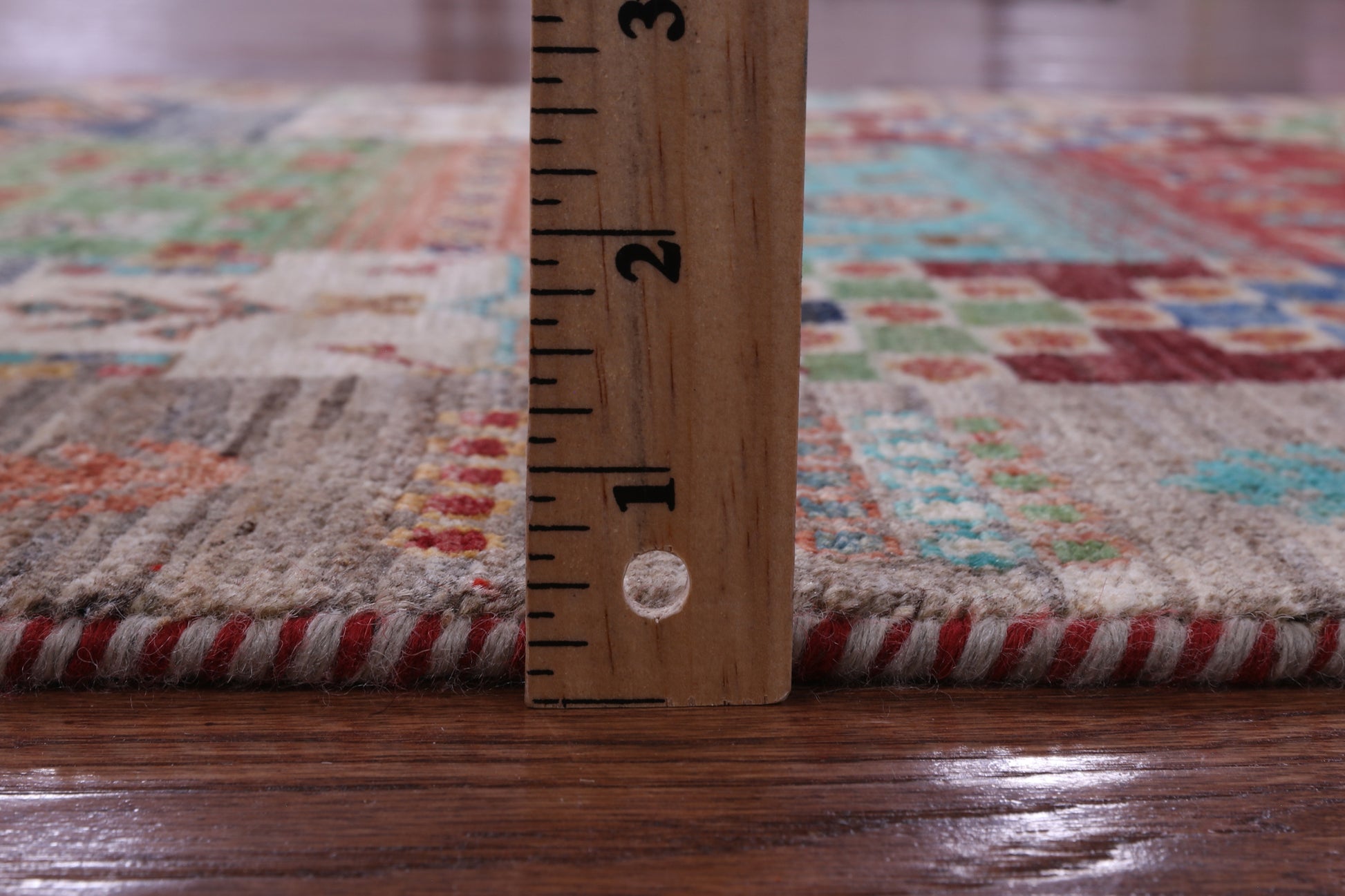 Tribal Persian Gabbeh Hand Knotted Wool Runner Rug - 2' 8" X 10' 2" - Golden Nile