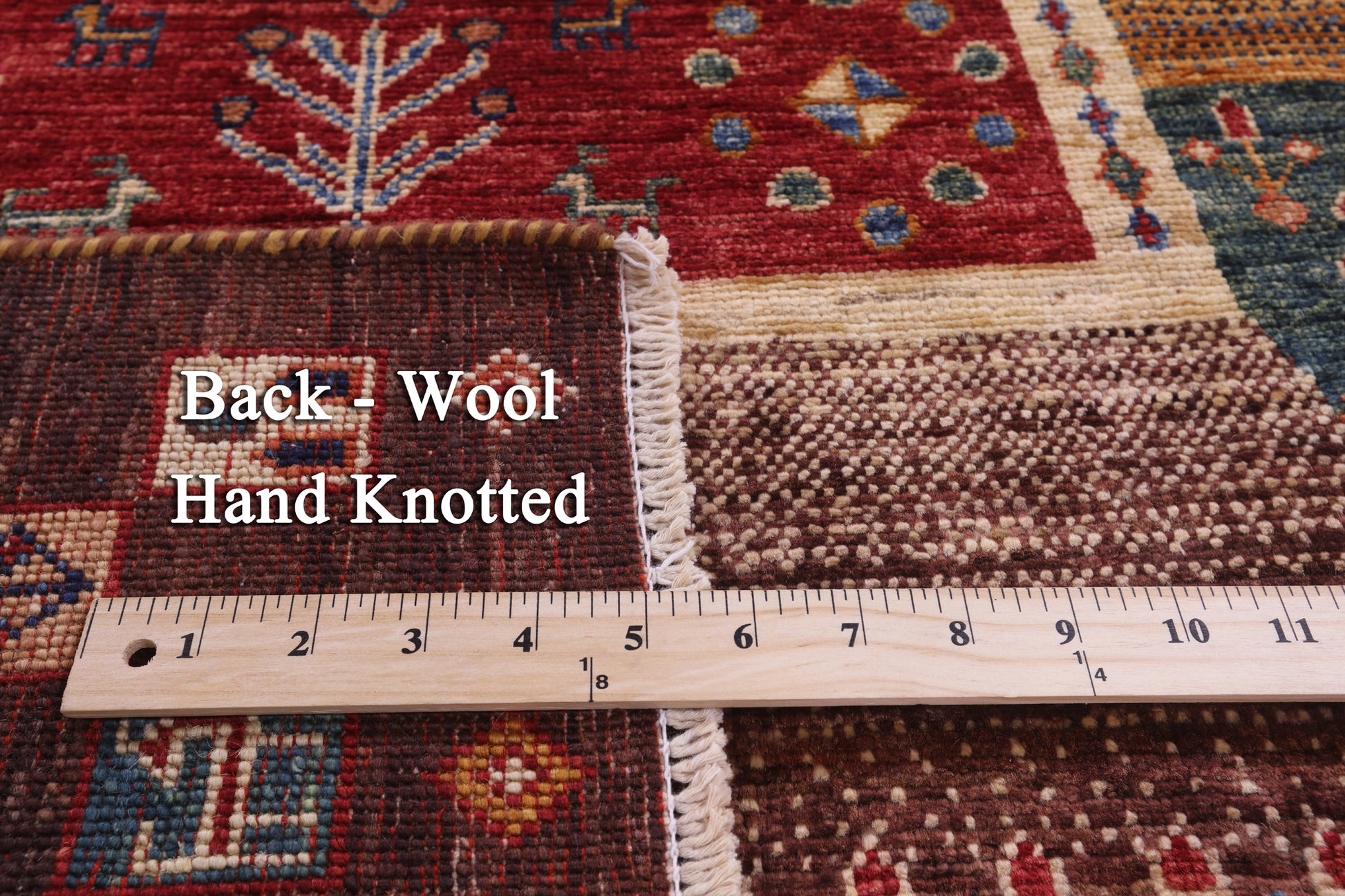 Tribal Persian Gabbeh Hand Knotted Wool Runner Rug - 2' 8" X 9' 9" - Golden Nile