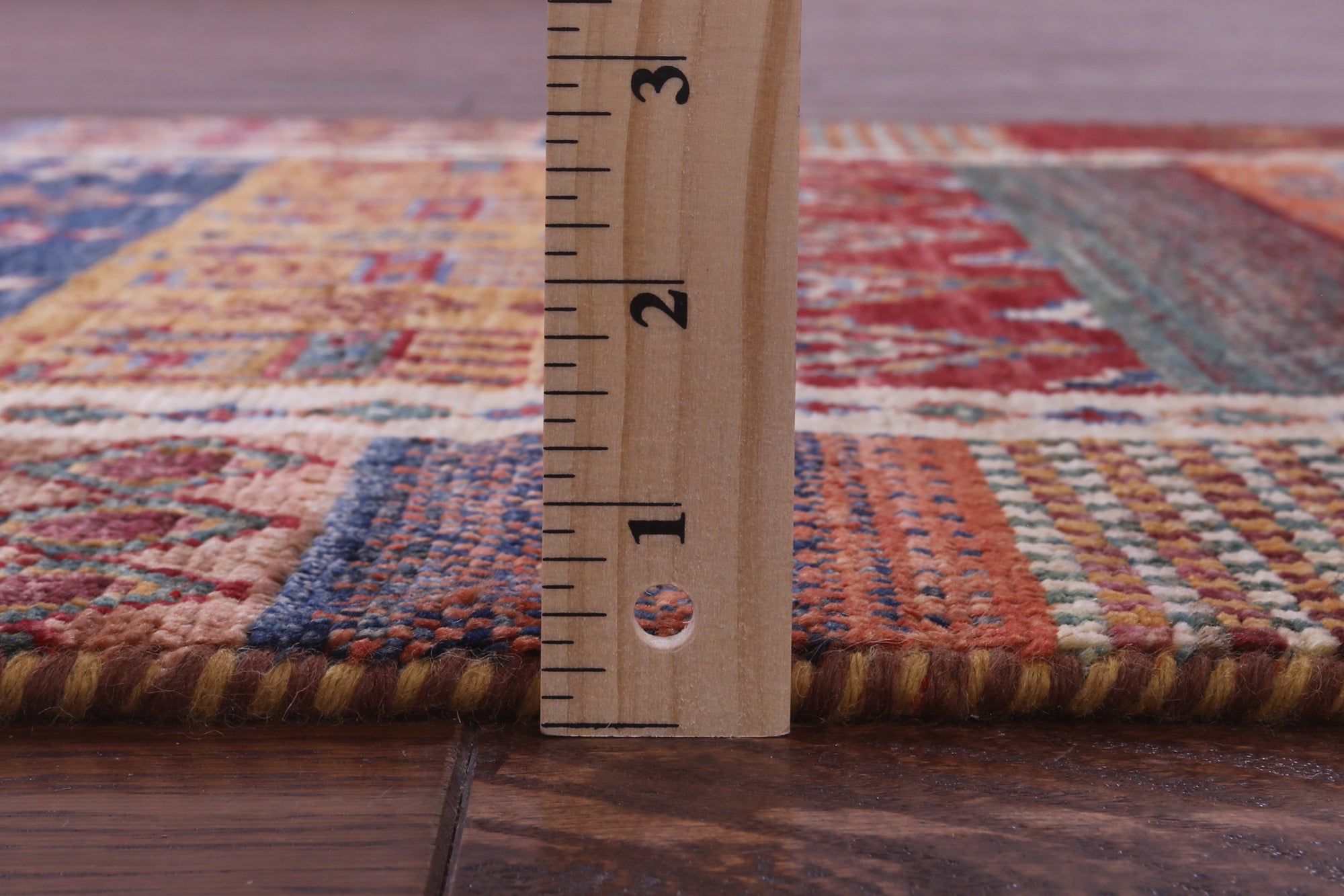 Tribal Persian Gabbeh Hand Knotted Wool Runner Rug - 2' 8" X 9' 9" - Golden Nile