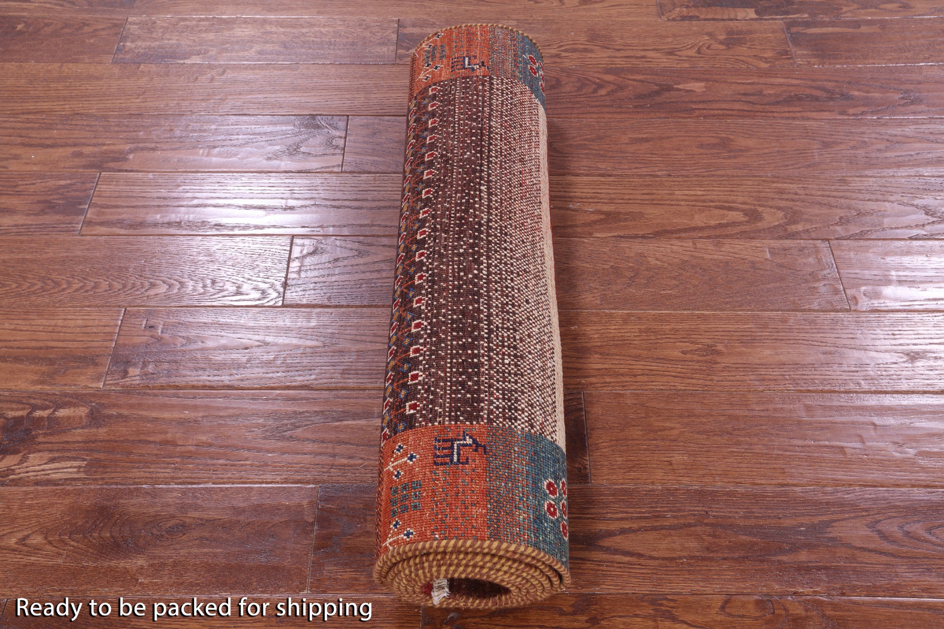 Tribal Persian Gabbeh Hand Knotted Wool Runner Rug - 2' 8" X 9' 9" - Golden Nile