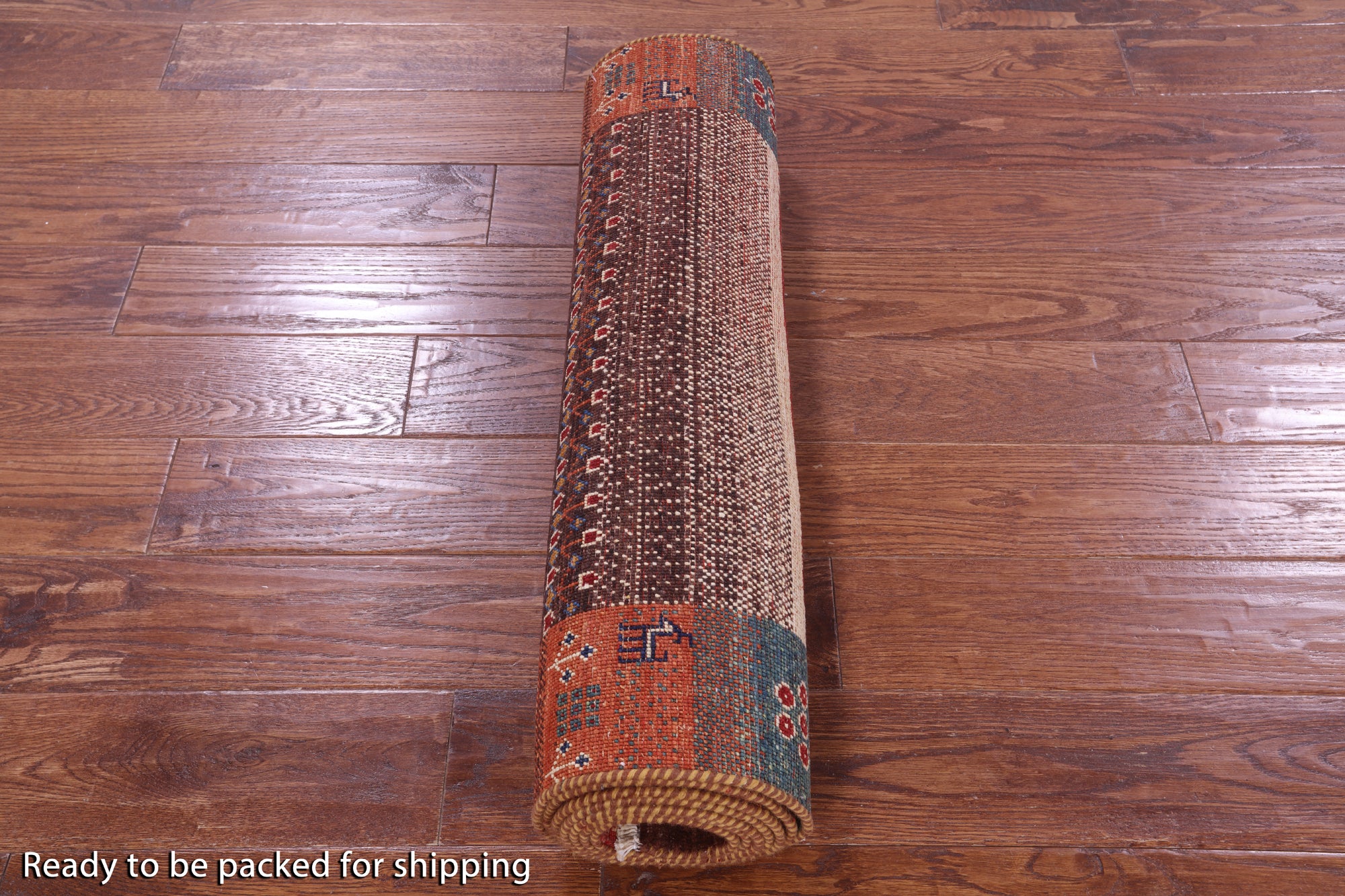 Tribal Persian Gabbeh Hand Knotted Wool Runner Rug - 2' 8" X 9' 9" - Golden Nile