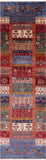 Tribal Persian Gabbeh Hand Knotted Wool Runner Rug - 2' 9" X 9' 11" - Golden Nile