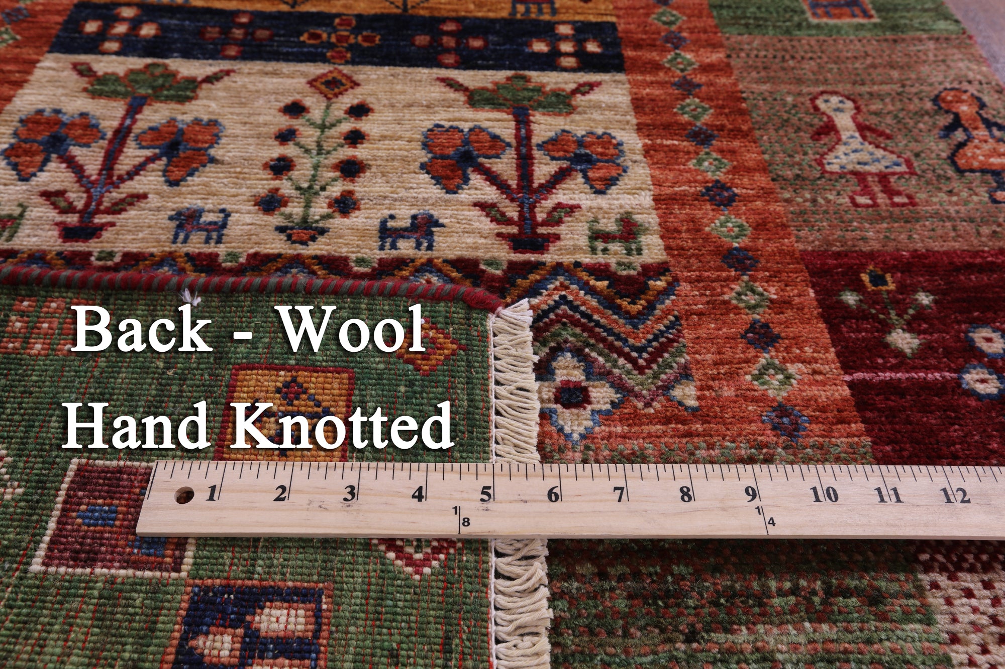 Tribal Persian Gabbeh Hand Knotted Wool Runner Rug - 2' 8" X 9' 10" - Golden Nile