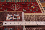 Tribal Persian Gabbeh Hand Knotted Wool Runner Rug - 2' 8" X 9' 9" - Golden Nile