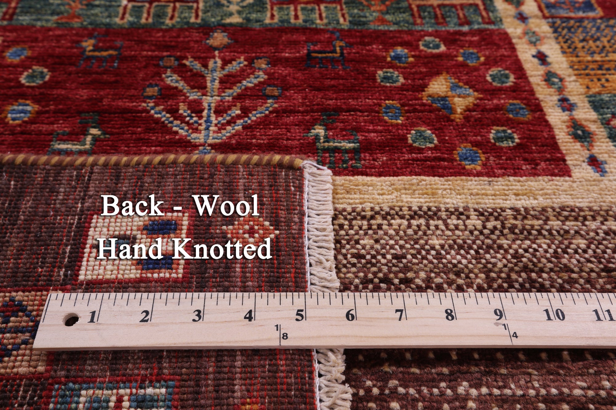 Tribal Persian Gabbeh Hand Knotted Wool Runner Rug - 2' 8" X 9' 9" - Golden Nile