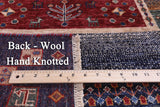 Tribal Persian Gabbeh Hand Knotted Wool Runner Rug - 2' 8" X 9' 10" - Golden Nile