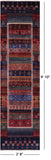 Tribal Persian Gabbeh Hand Knotted Wool Runner Rug - 2' 8" X 9' 10" - Golden Nile