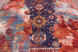 Modern Fine Serapi Hand Knotted Wool Rug - 8' 8" X 11' 8" - Golden Nile