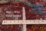 Modern Fine Serapi Hand Knotted Wool Rug - 8' 8" X 11' 8" - Golden Nile