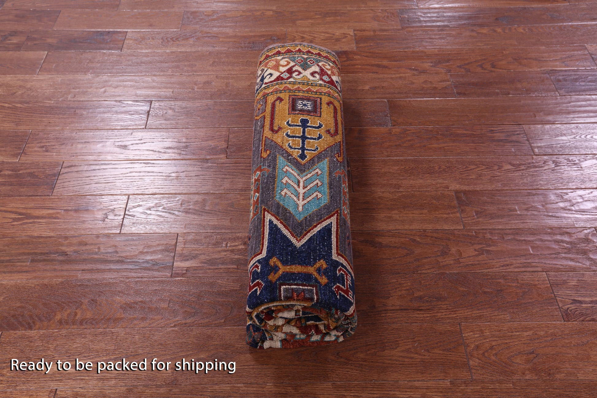 Super Kazak Hand Knotted Wool Rug - 5' 7" X 8' 2" - Golden Nile