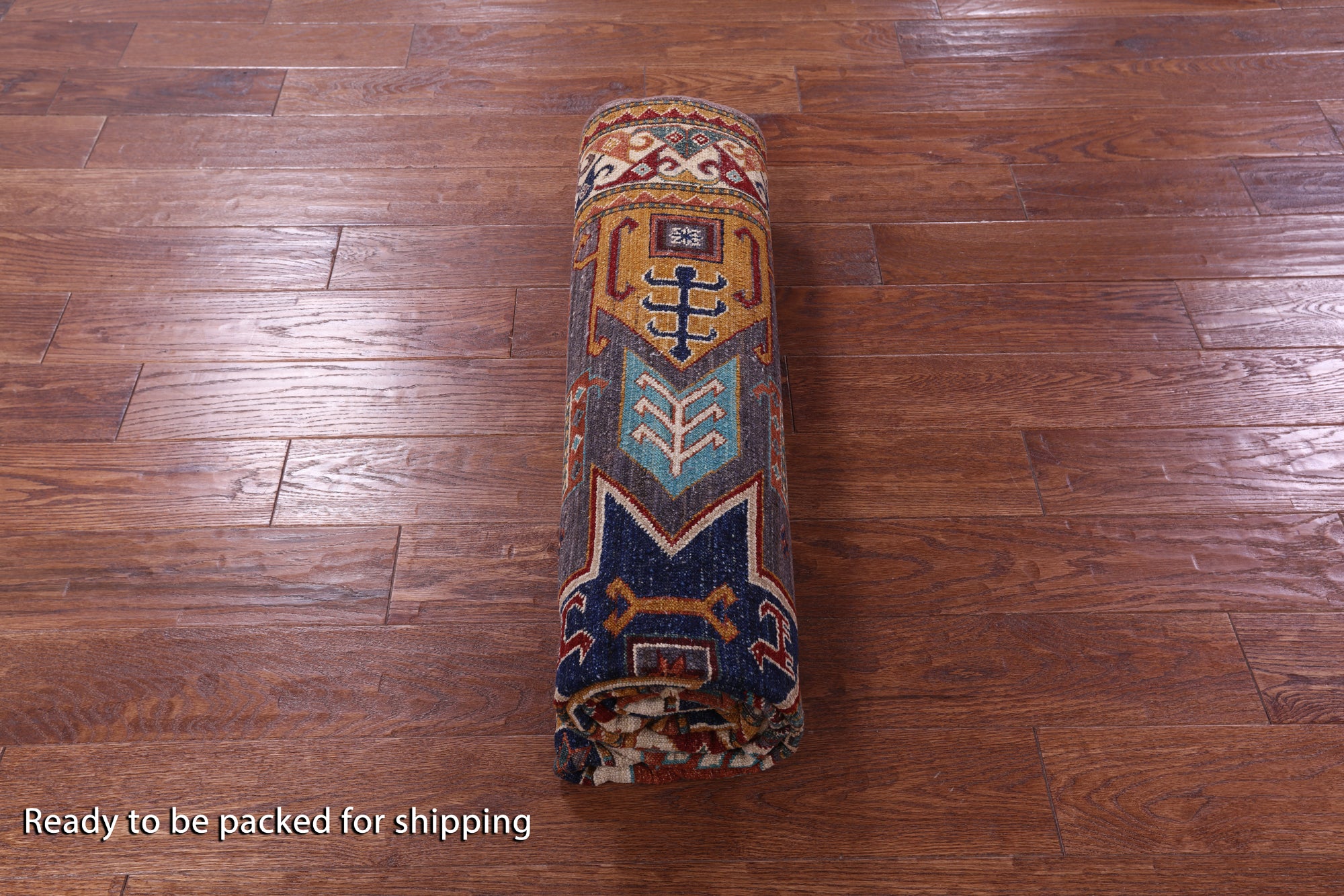 Super Kazak Hand Knotted Wool Rug - 5' 7" X 8' 2" - Golden Nile