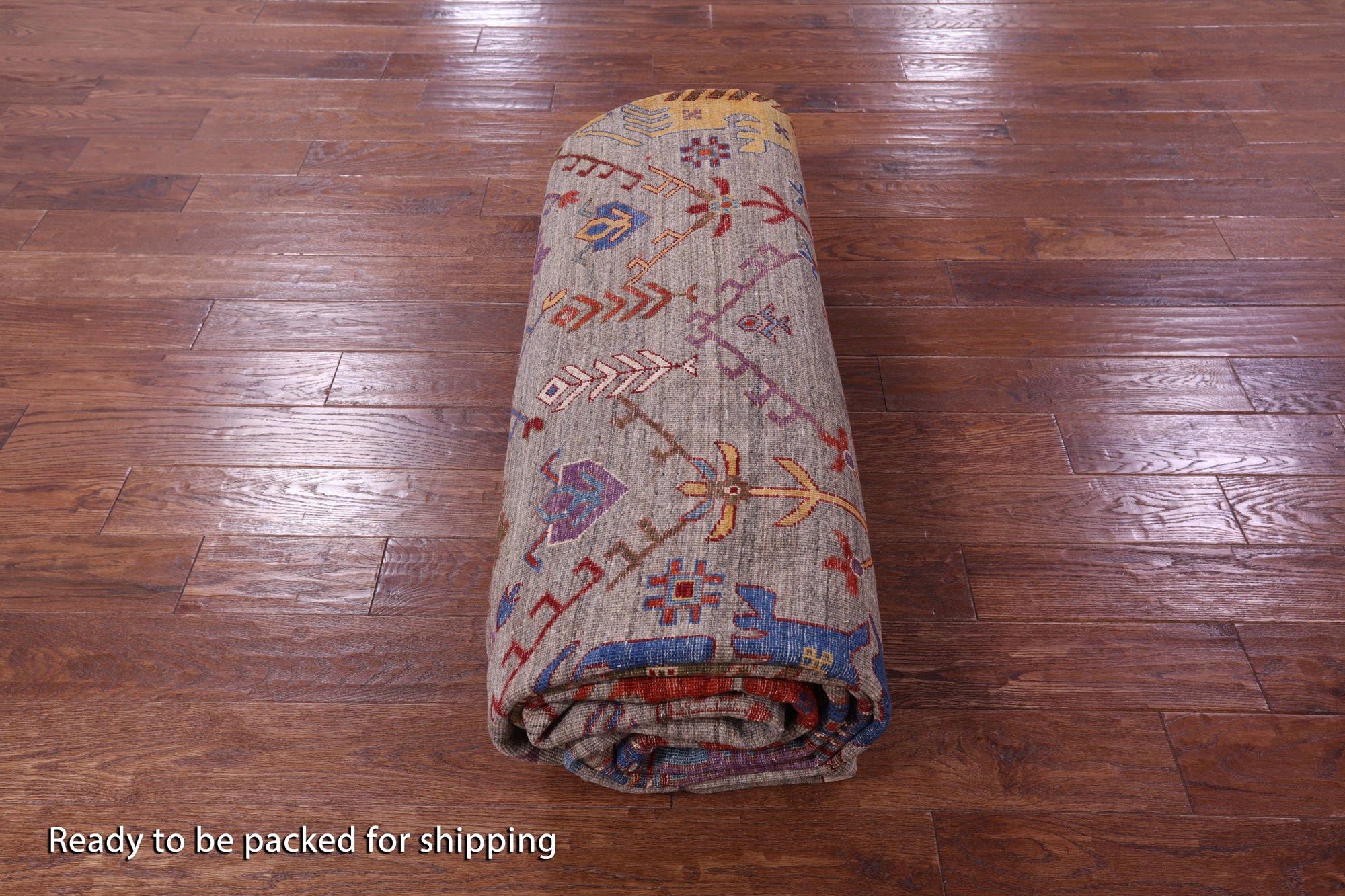 Persian Fine Serapi Hand Knotted Wool Rug - 9' 9" X 13' 10" - Golden Nile