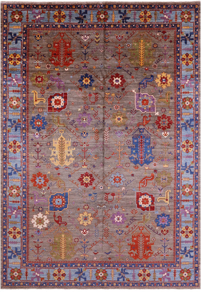 Persian Fine Serapi Hand Knotted Wool Rug - 9' 9" X 13' 10" - Golden Nile