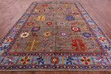 Persian Fine Serapi Hand Knotted Wool Rug - 9' 9" X 13' 10" - Golden Nile