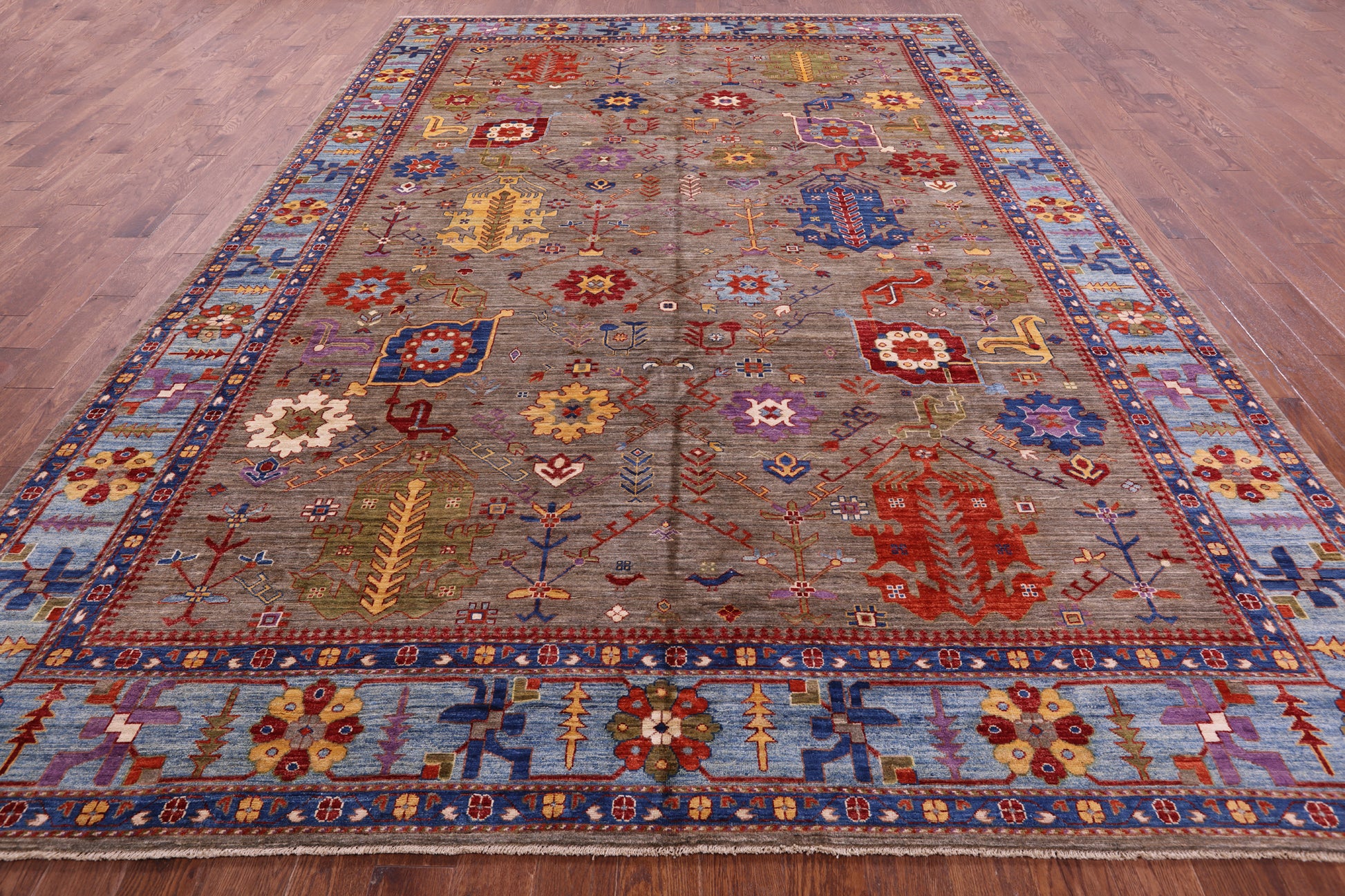 Persian Fine Serapi Hand Knotted Wool Rug - 9' 9" X 13' 10" - Golden Nile