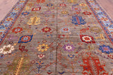Persian Fine Serapi Hand Knotted Wool Rug - 9' 9" X 13' 10" - Golden Nile