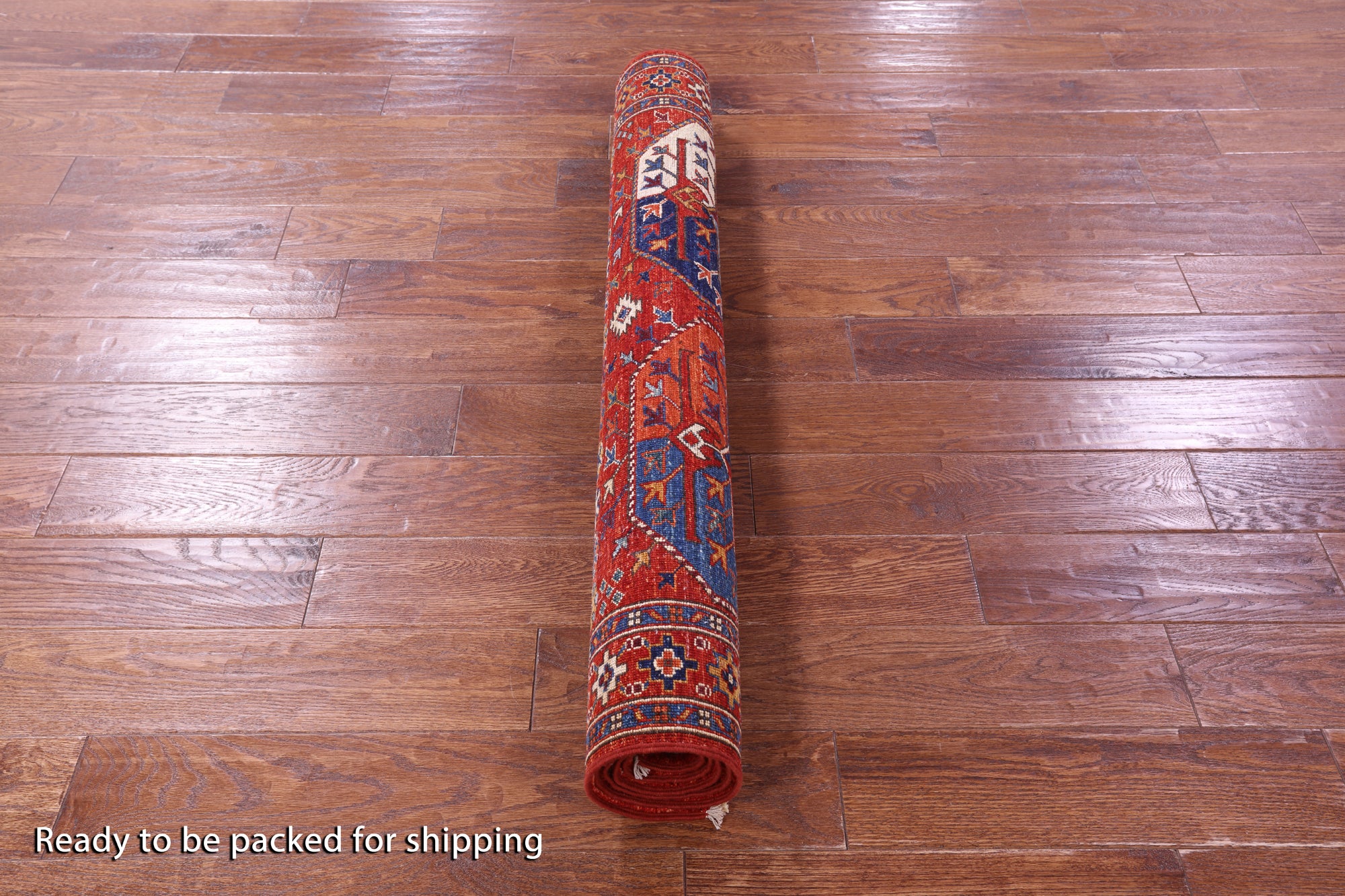 Red Turkmen Ersari Hand Knotted Wool Rug - 3' 11" X 5' 11" - Golden Nile