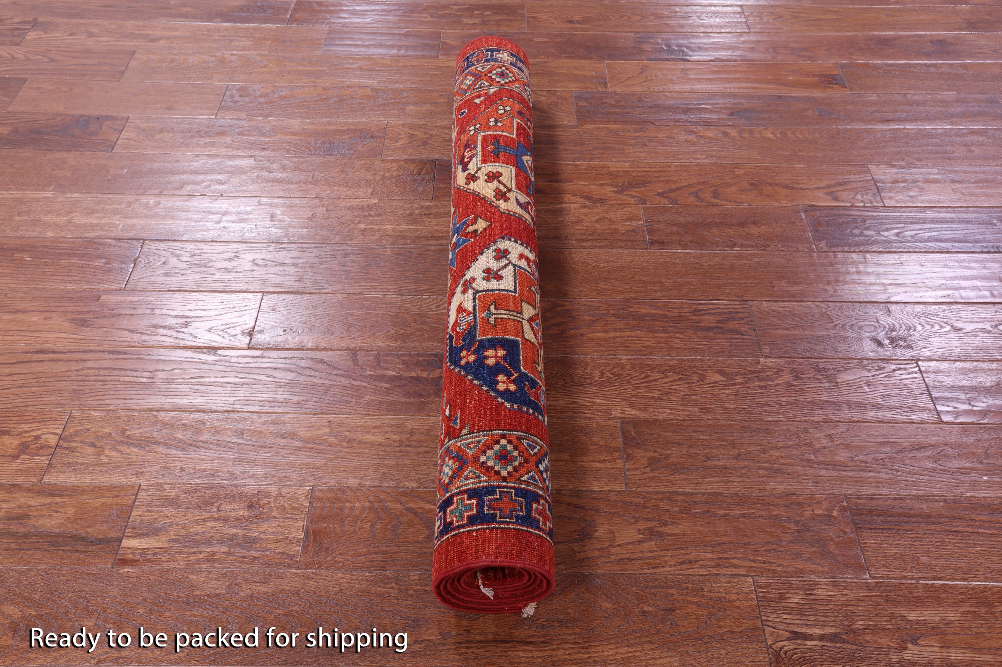 Red Turkmen Ersari Hand Knotted Wool Rug - 3' 9" X 5' 10" - Golden Nile