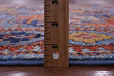 Blue Turkmen Ersari Hand Knotted Wool Rug - 5' 4" X 7' 11" - Golden Nile