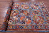 Blue Turkmen Ersari Hand Knotted Wool Rug - 5' 4" X 7' 11" - Golden Nile