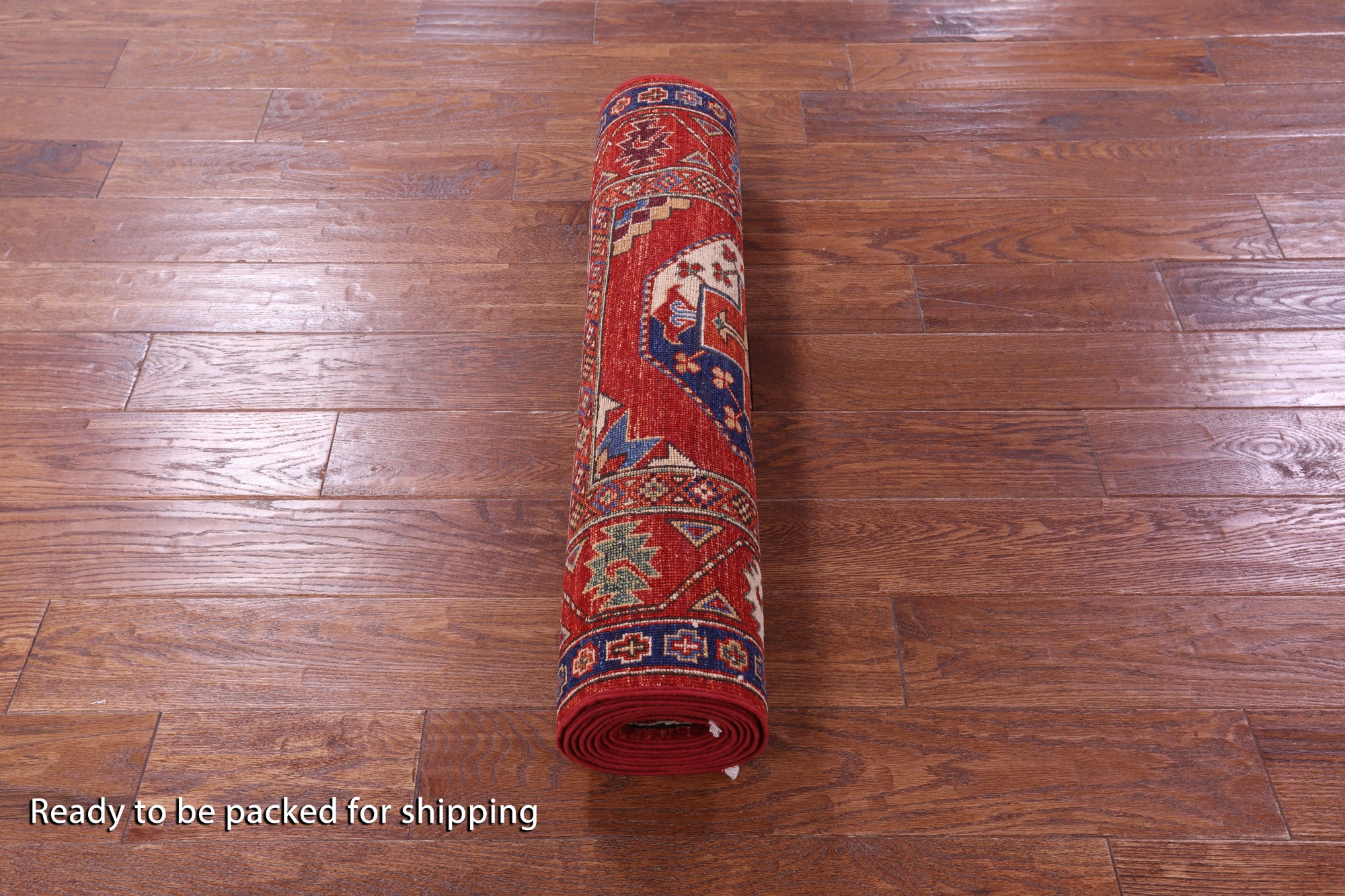 Red Turkmen Ersari Hand Knotted Wool Runner Rug - 2' 11" X 9' 10" - Golden Nile