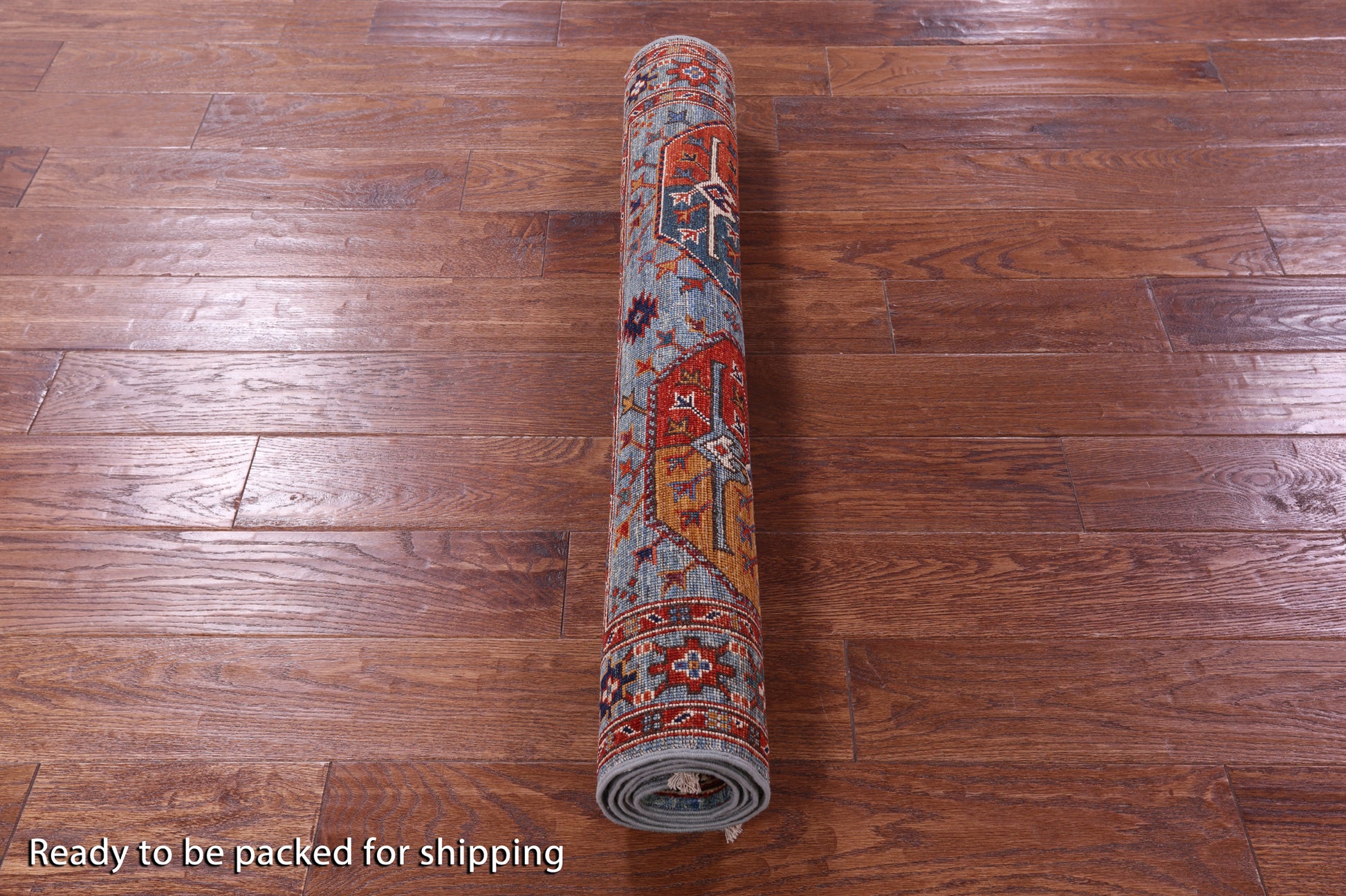 Blue Turkmen Ersari Hand Knotted Wool Rug - 3' 4" X 5' 0" - Golden Nile