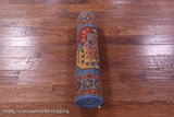 Blue Turkmen Ersari Hand Knotted Wool Runner Rug - 2' 8" X 8' 3" - Golden Nile