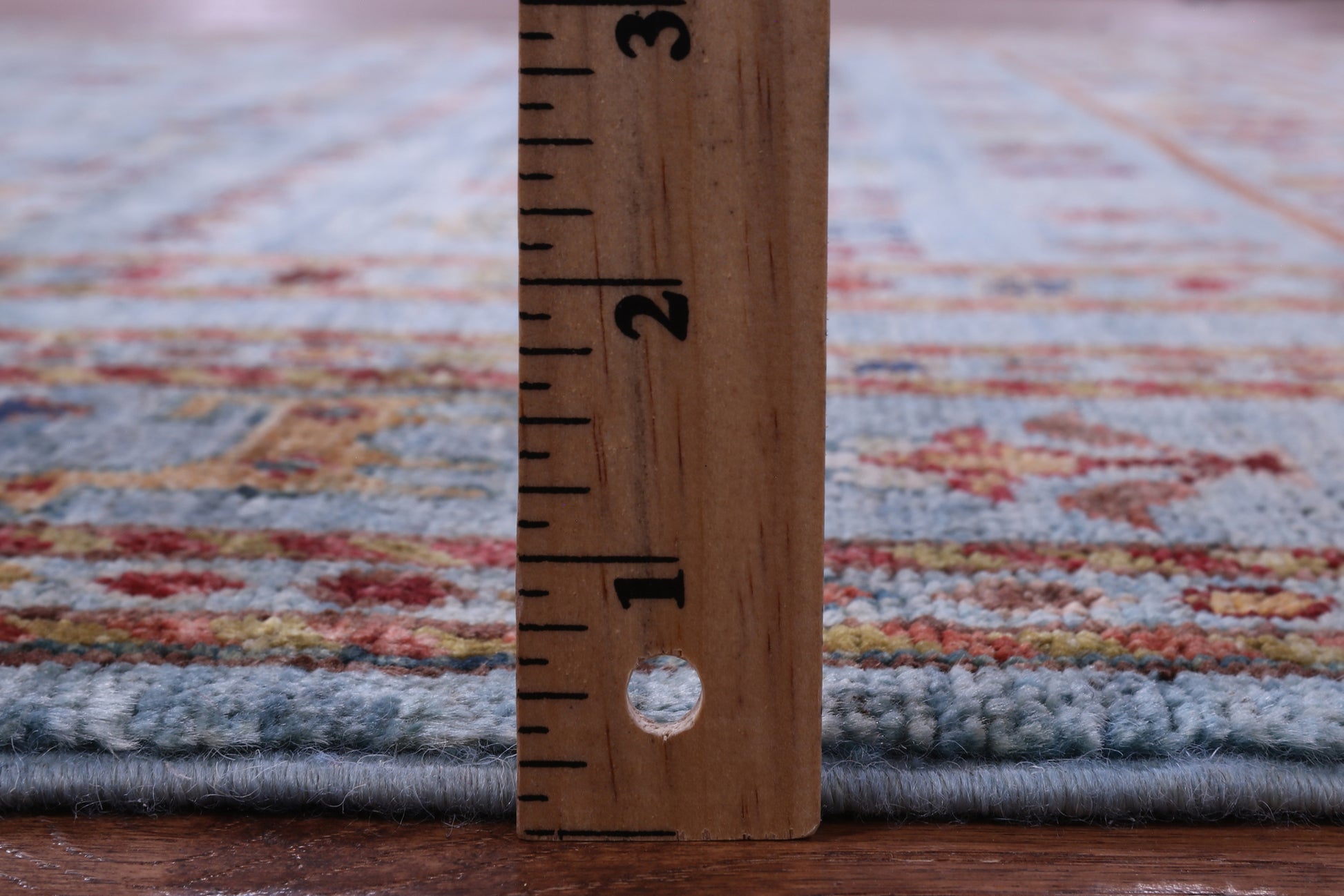 Blue Tribal Persian Gabbeh Hand Knotted Wool Rug - 5' 10" X 8' 5" - Golden Nile