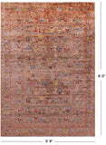Tribal Persian Gabbeh Hand Knotted Wool Rug - 5' 9" X 8' 0" - Golden Nile
