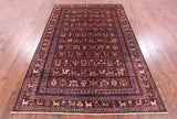 Tribal Persian Gabbeh Hand Knotted Wool Rug - 5' 6" X 8' 3" - Golden Nile