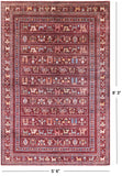 Tribal Persian Gabbeh Hand Knotted Wool Rug - 5' 6" X 8' 3" - Golden Nile