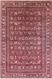 Tribal Persian Gabbeh Hand Knotted Wool Rug - 5' 6" X 8' 3" - Golden Nile