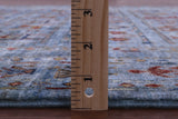 Blue Tribal Persian Gabbeh Hand Knotted Wool Rug - 4' 11" X 7' 0" - Golden Nile