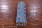 Blue Khorjin Persian Gabbeh Handmade Wool Rug - 5' 0" X 6' 9" - Golden Nile