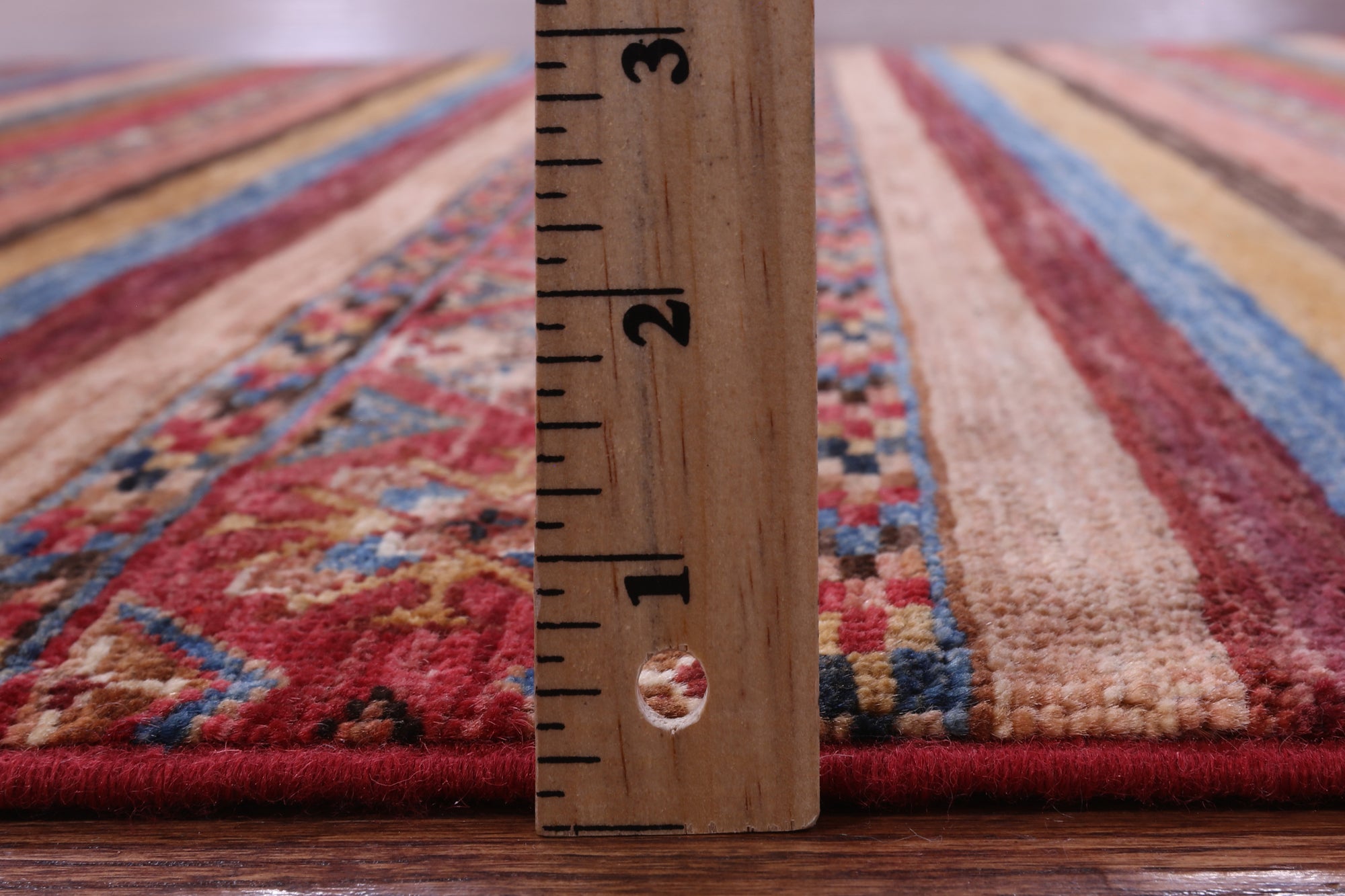 Khorjin Persian Gabbeh Hand Knotted Wool Rug - 4' 1" X 6' 0" - Golden Nile