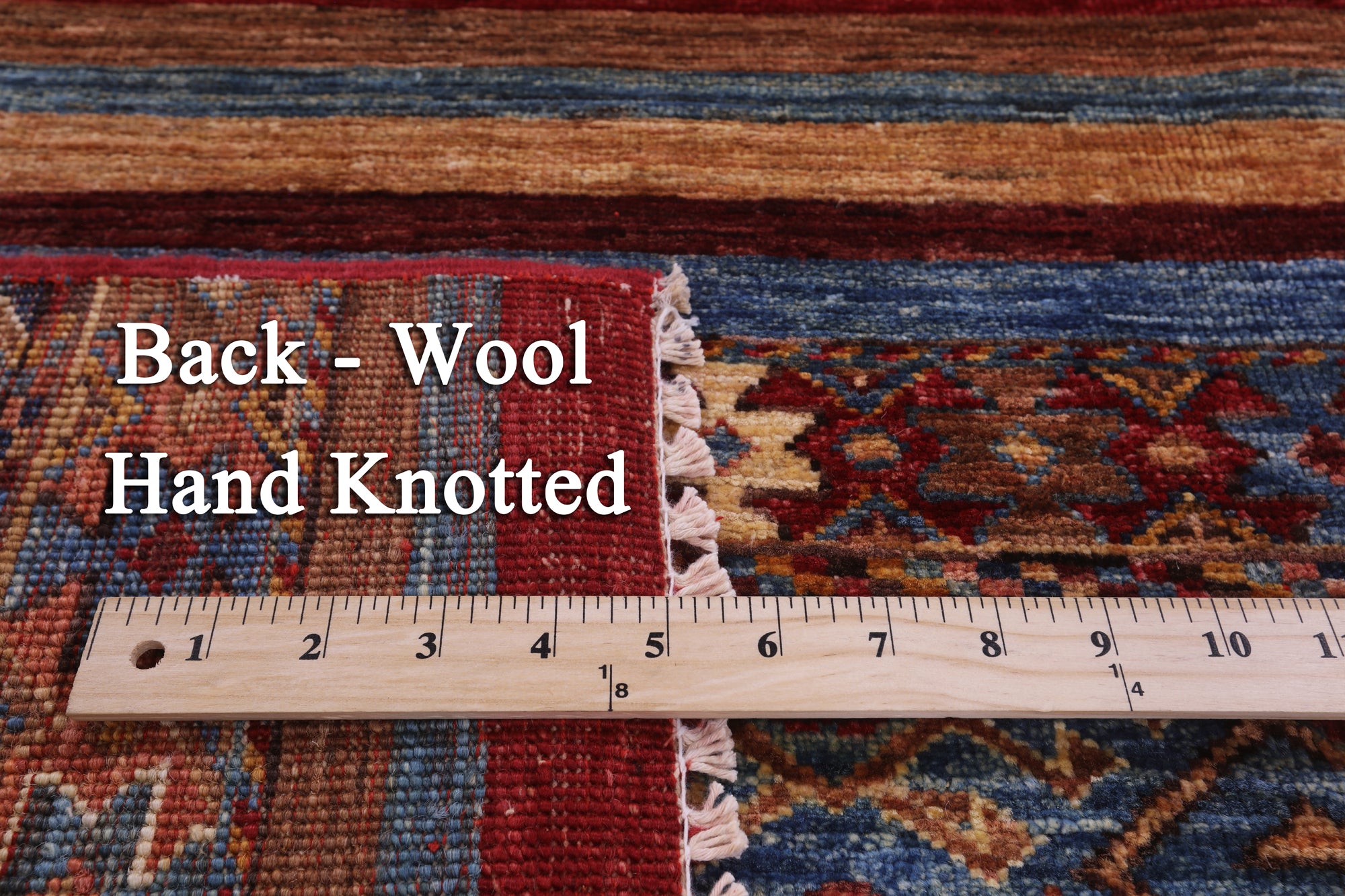Khorjin Persian Gabbeh Hand Knotted Wool Rug - 4' 2" X 6' 2" - Golden Nile