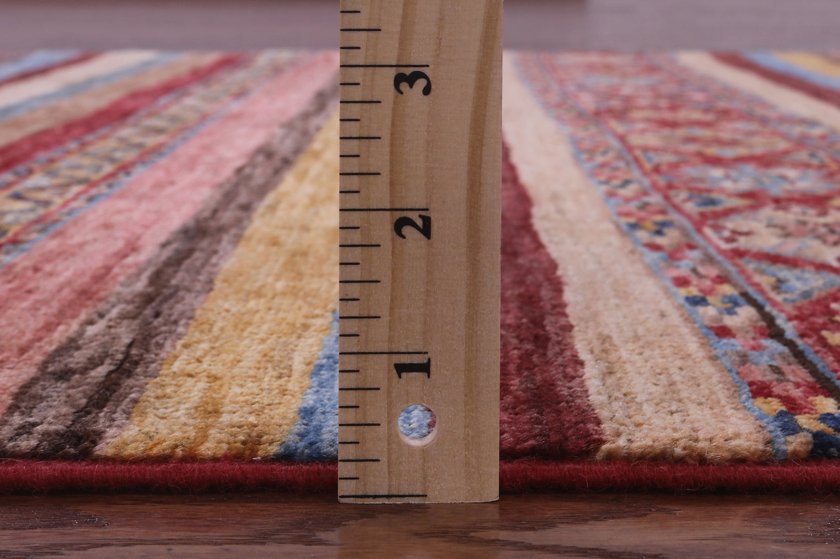 Khorjin Persian Gabbeh Hand Knotted Wool Rug - 4' 2" X 6' 2" - Golden Nile