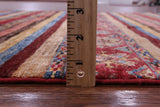 Khorjin Persian Gabbeh Hand Knotted Wool Rug - 4' 0" X 6' 2" - Golden Nile