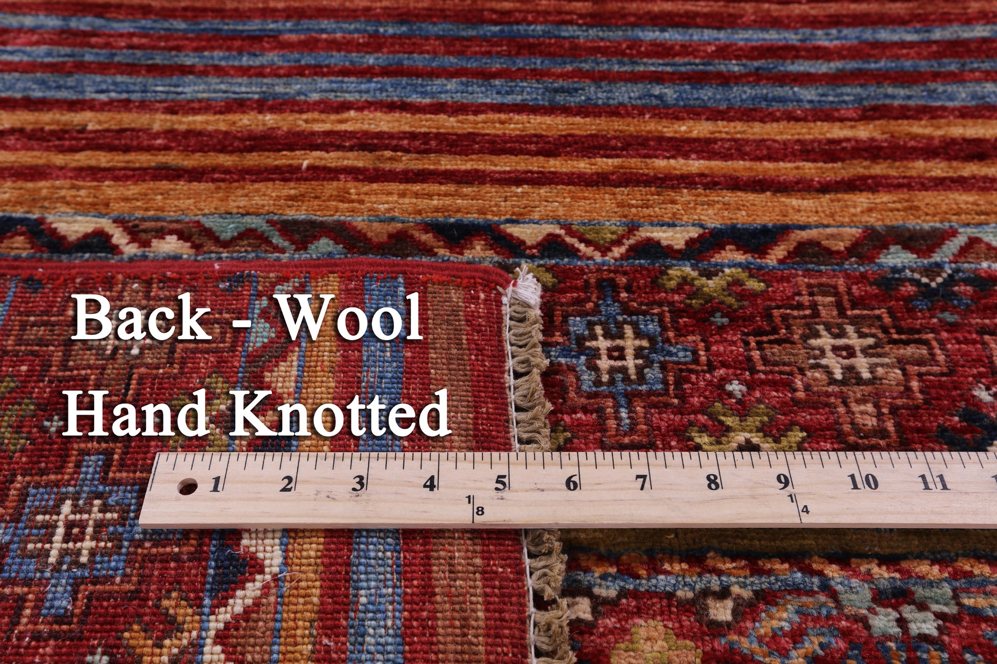Khorjin Persian Gabbeh Hand Knotted Wool Rug - 3' 11" X 6' 1" - Golden Nile