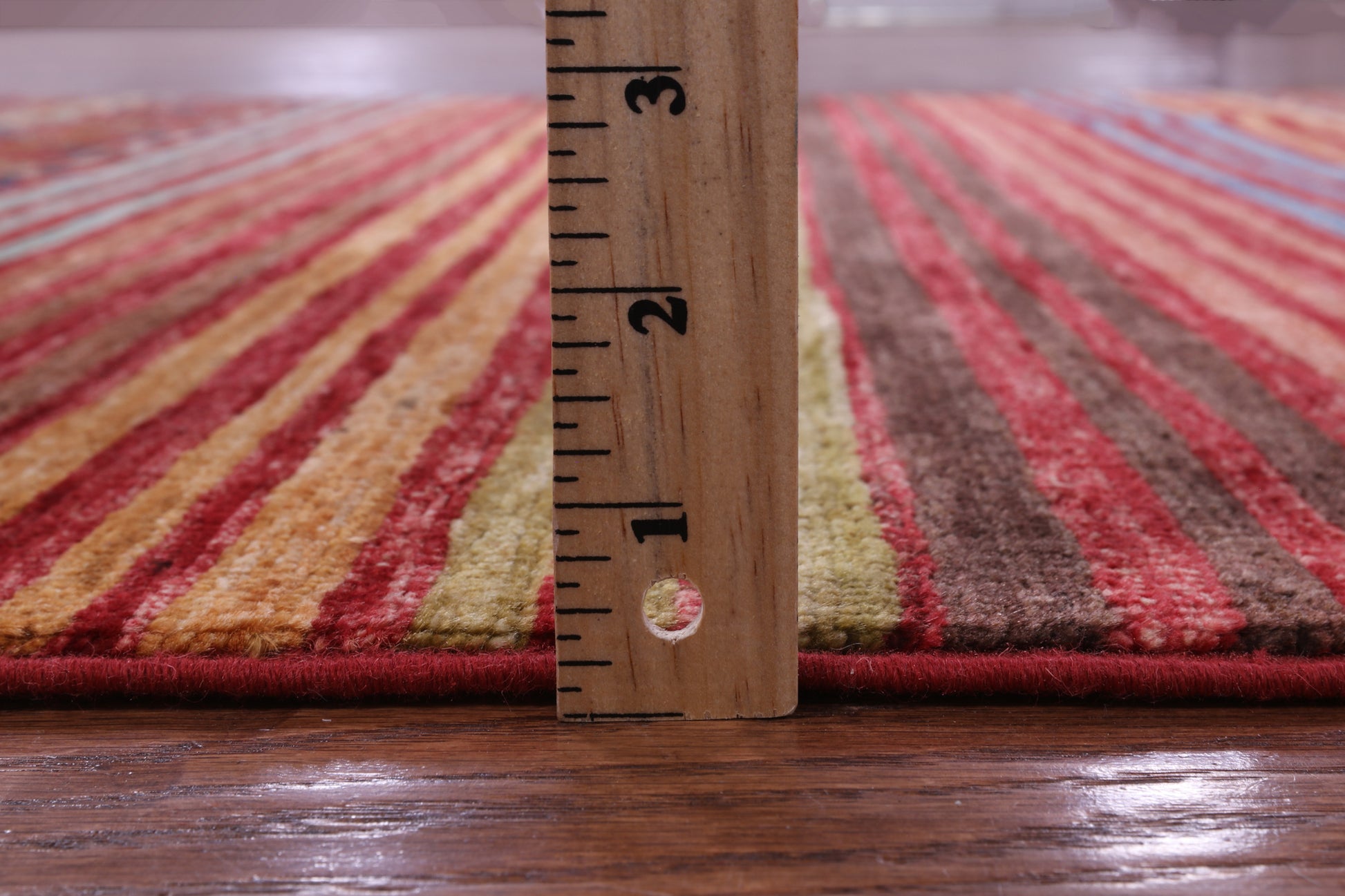 Khorjin Persian Gabbeh Hand Knotted Wool Rug - 3' 11" X 6' 1" - Golden Nile